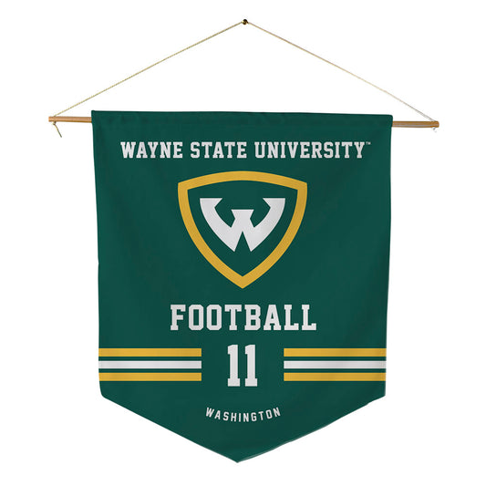 Wayne State - NCAA Football : Darel Washington - Pennant - 18" x 21"-0