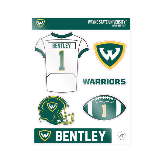 Wayne State - NCAA Football : Dvaun Bentley - Sticker Sheet-0