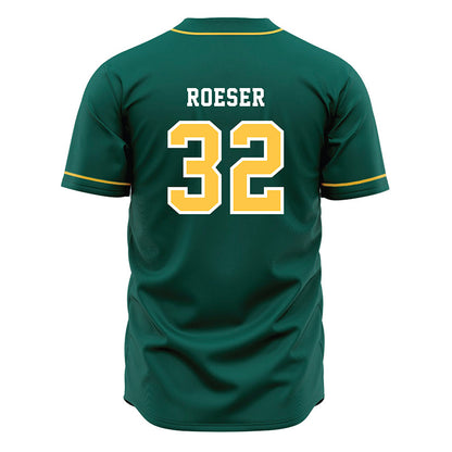 Wayne State - NCAA Baseball : Rhett Roeser - Green Jersey-1
