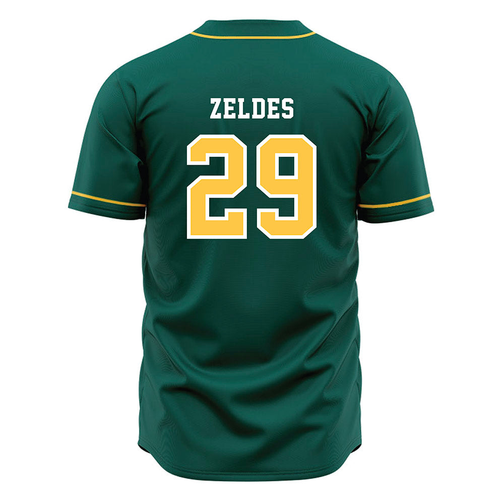 Wayne State - NCAA Baseball : Gabe Zeldes - Green Jersey-1