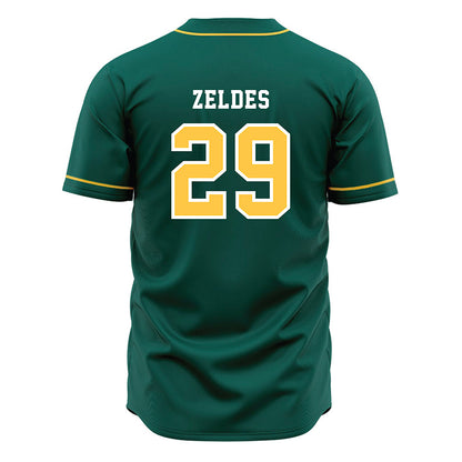 Wayne State - NCAA Baseball : Gabe Zeldes - Green Jersey-1