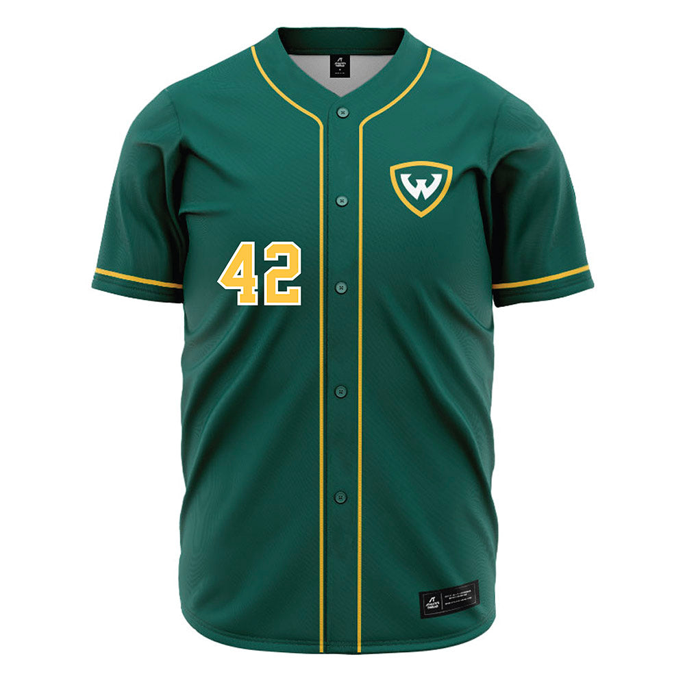 Wayne State - NCAA Baseball : Landon Ide - Green Jersey-0