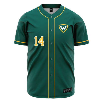 Wayne State - NCAA Baseball : Nick Sandiha - Green Jersey-0