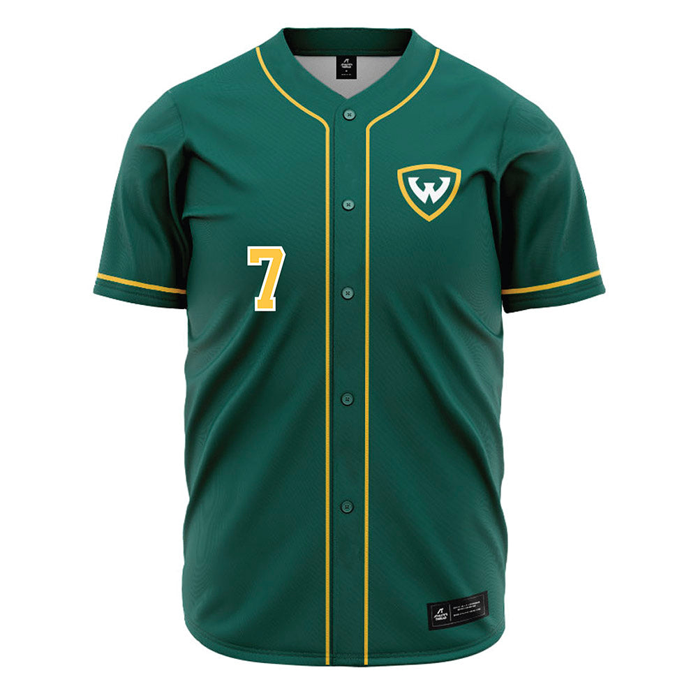 Wayne State - NCAA Baseball : Ty Garza - Green Jersey-0