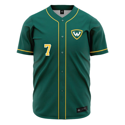 Wayne State - NCAA Baseball : Ty Garza - Green Jersey-0