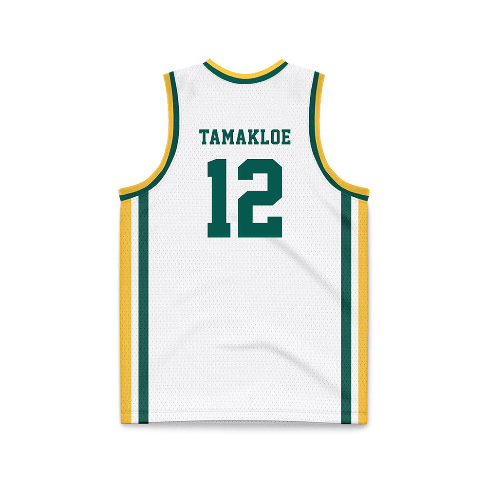 Wayne State - NCAA Men's Basketball : Kelvin Tamakloe - White Basketball Jersey-1