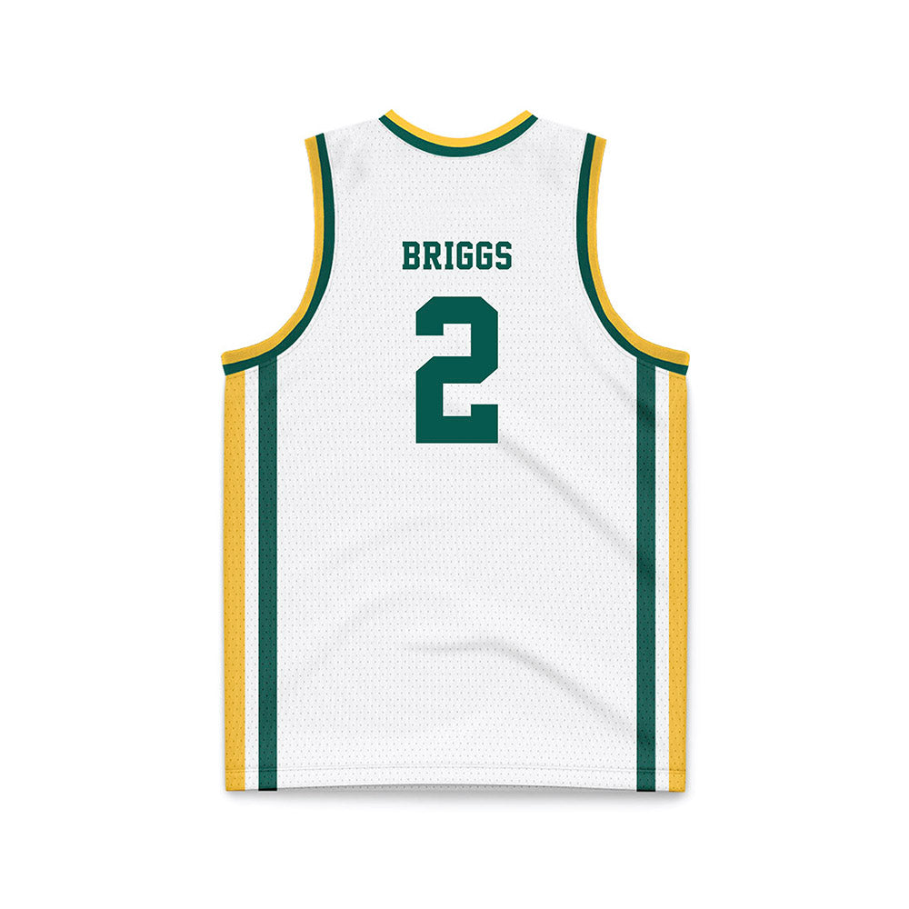 Wayne State - NCAA Men's Basketball : Jordan Briggs - White Basketball Jersey-1