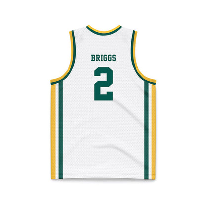 Wayne State - NCAA Men's Basketball : Jordan Briggs - White Basketball Jersey-1