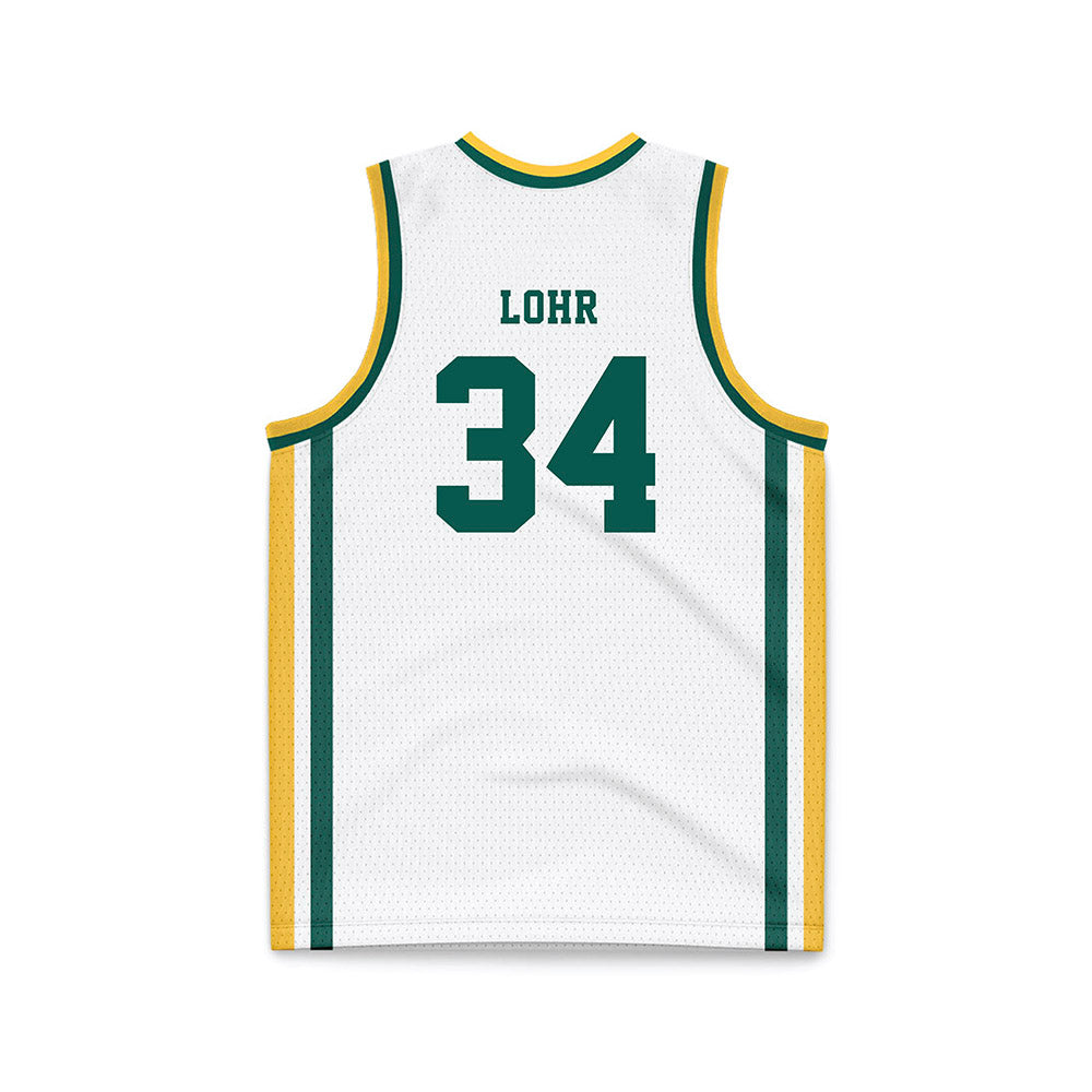 Wayne State - NCAA Men's Basketball : Eli Lohr - White Basketball Jersey-1