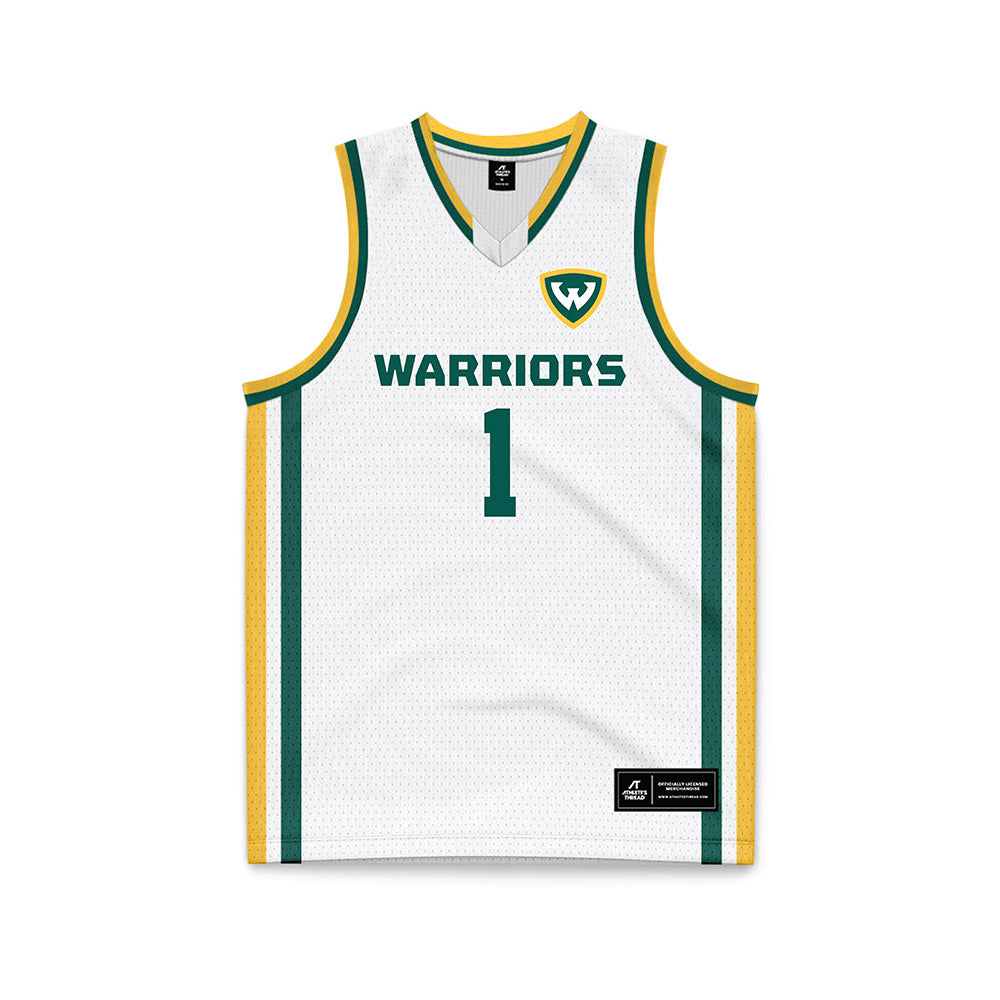 Wayne State - NCAA Men's Basketball : Carlos Paul - White Basketball Jersey-0