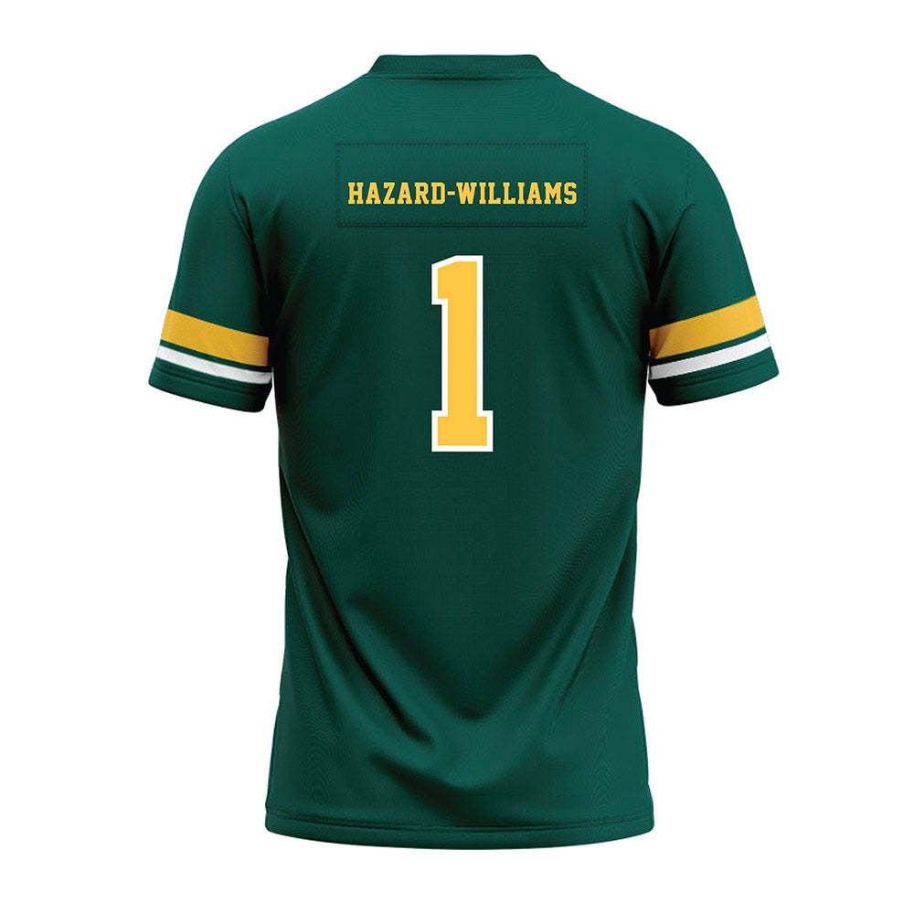 Wayne State - NCAA Football : John Hazard-Williams - Green Premium Football Jersey-1