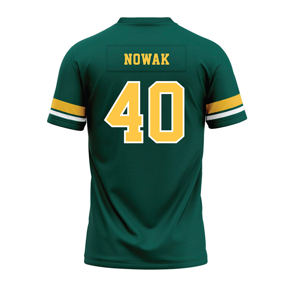 Wayne State - NCAA Football : Griffin Nowak - Green Premium Football Jersey-1