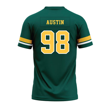 Wayne State - NCAA Football : Justhin Austin - Green Premium Football Jersey-1