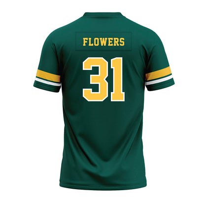 Wayne State - NCAA Football : Dharon Flowers - Green Premium Football Jersey-1
