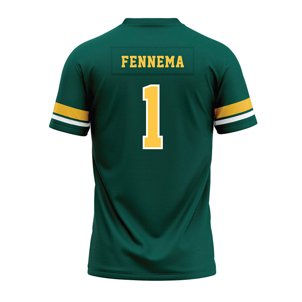 Wayne State - NCAA Football : Will Fennema - Green Premium Football Jersey-1