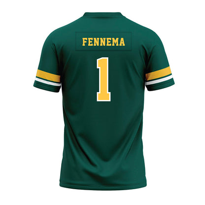 Wayne State - NCAA Football : Will Fennema - Green Premium Football Jersey-1