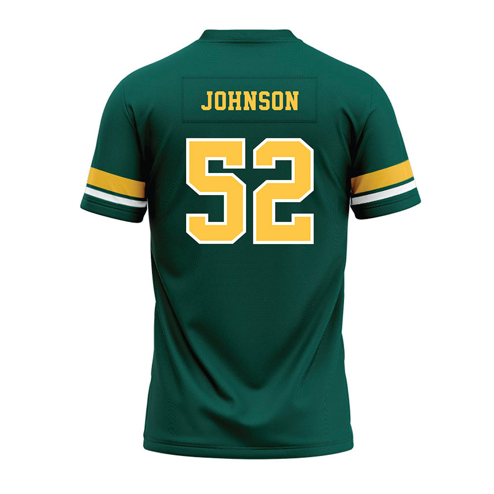 Wayne State - NCAA Football : Luke Johnson - Green Premium Football Jersey-1