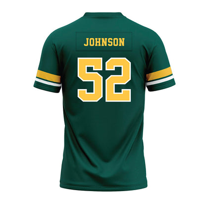 Wayne State - NCAA Football : Luke Johnson - Green Premium Football Jersey-1