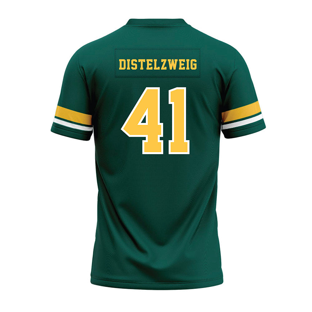 Wayne State - NCAA Football : Liam Distelzweig - Green Premium Football Jersey-1