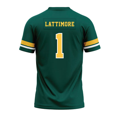 Wayne State - NCAA Football : Joseph Lattimore - Green Premium Football Jersey-1