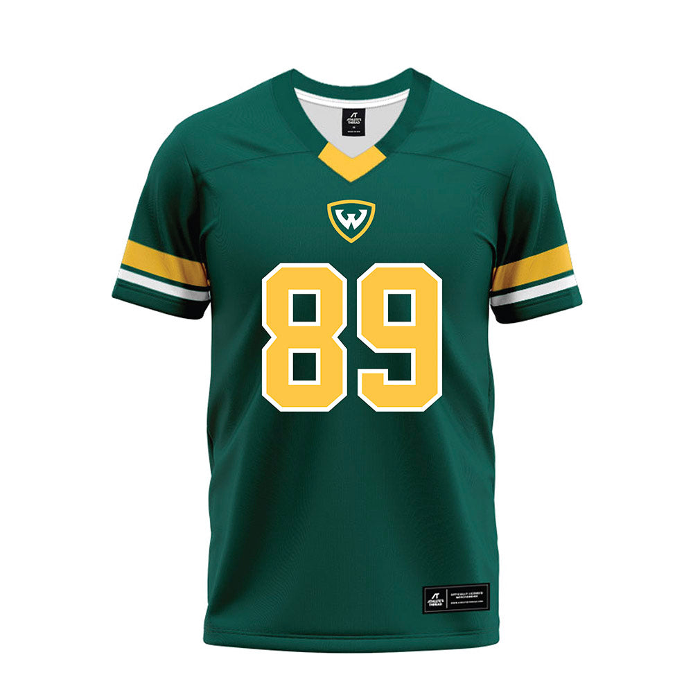 Wayne State - NCAA Football : Karter Freeman - Green Premium Football Jersey-0