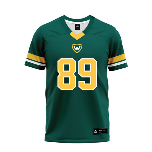 Wayne State - NCAA Football : Karter Freeman - Green Premium Football Jersey-0