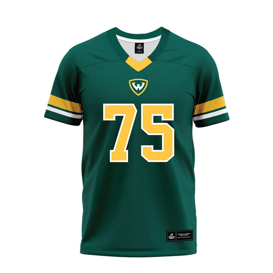 Wayne State - NCAA Football : Richardo Wourman - Green Premium Football Jersey-0