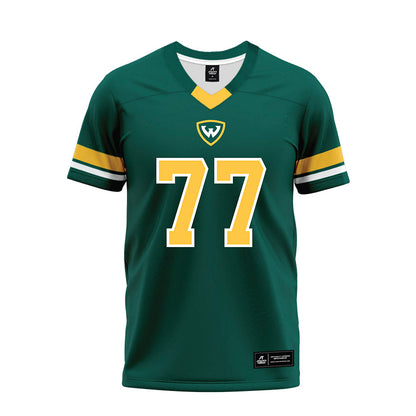 Wayne State - NCAA Football : Andrew Pazuchowski - Green Premium Football Jersey-0