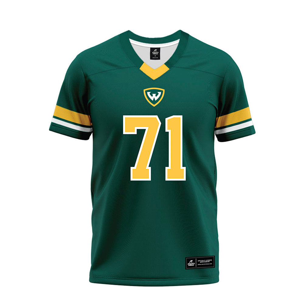 Wayne State - NCAA Football : Jonathan Major - Green Premium Football Jersey-0