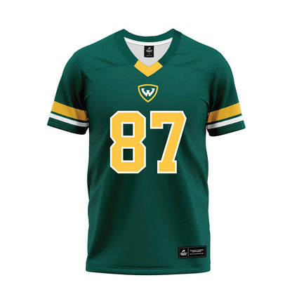 Wayne State - NCAA Football : MarTavion Robinson - Green Premium Football Jersey-0