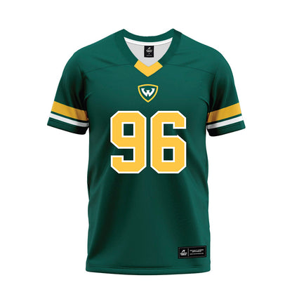 Wayne State - NCAA Football : Jordan Hutchinson - Green Premium Football Jersey-0