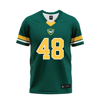 Wayne State - NCAA Football : Brock Carpenter - Green Premium Football Jersey-0