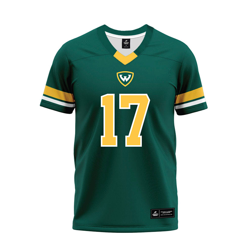 Wayne State - NCAA Football : Champion Edwards - Green Premium Football Jersey-0
