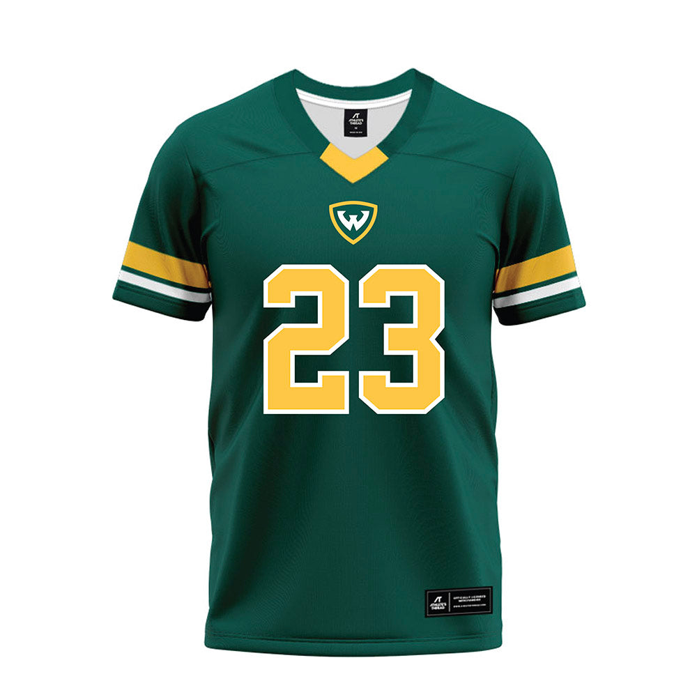 Wayne State - NCAA Football : Torrence Greene - Green Premium Football Jersey-0