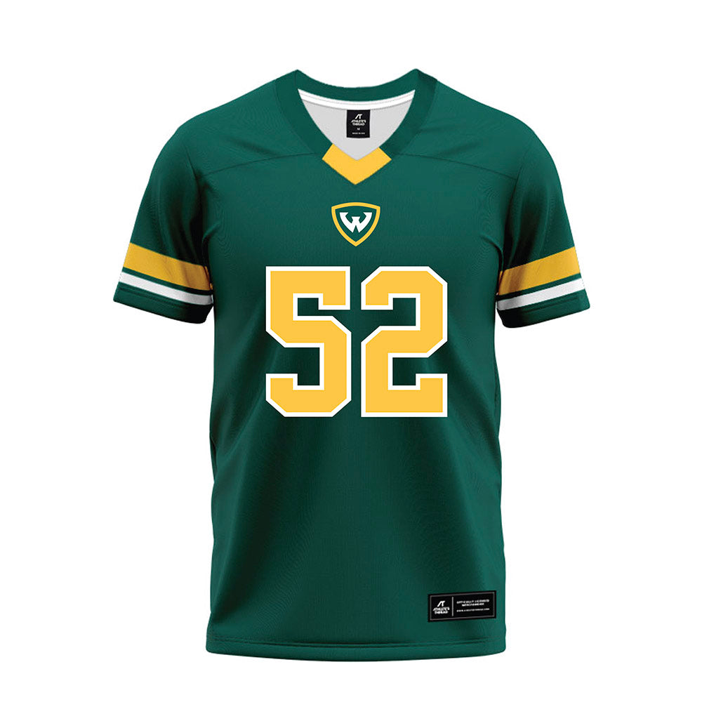 Wayne State - NCAA Football : Kenneth Franklin - Green Premium Football Jersey-0