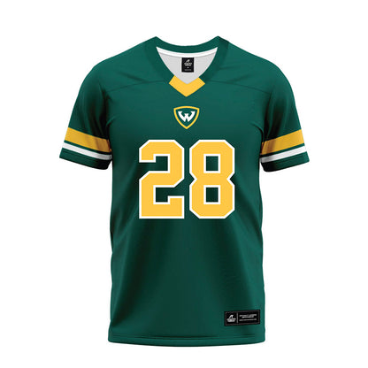 Wayne State - NCAA Football : Avery Burch - Green Premium Football Jersey-0