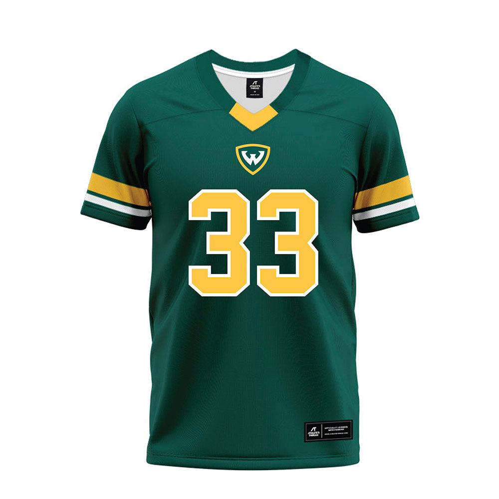 Wayne State - NCAA Football : Maximos Edwards - Green Premium Football Jersey-0