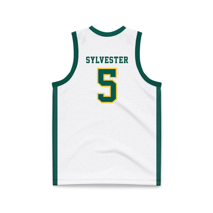 Wayne State - NCAA Women's Basketball : Komara Sylvester - White Basketball Jersey-1