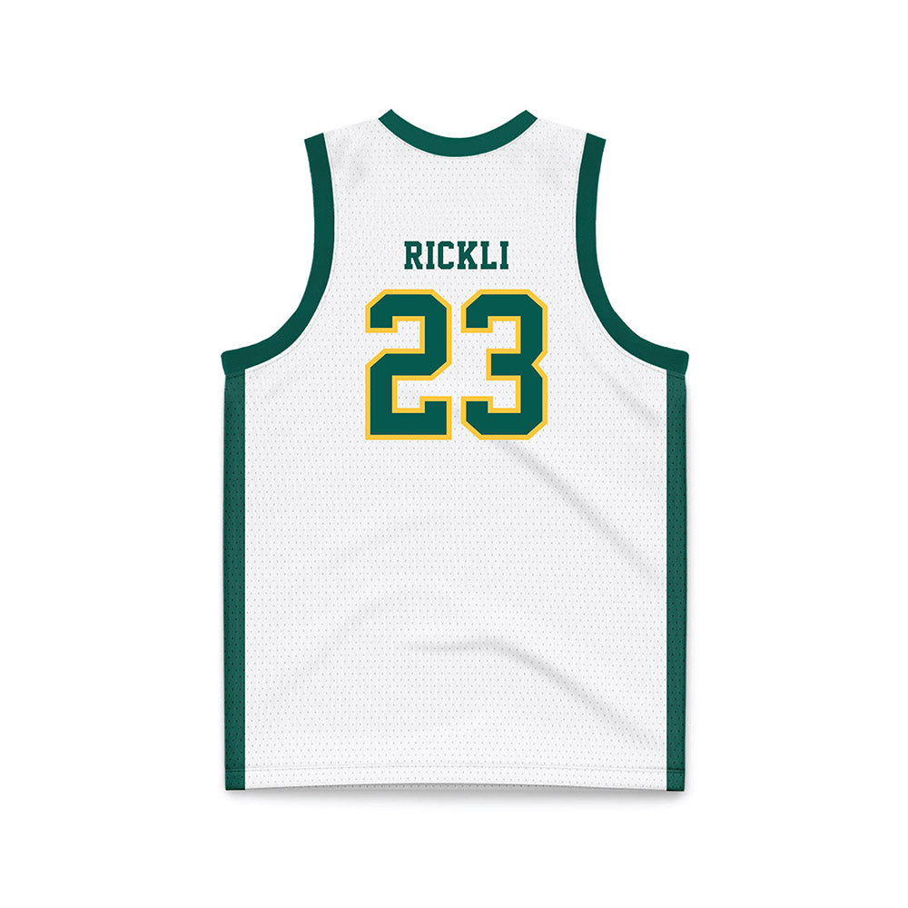 Wayne State - NCAA Women's Basketball : Aj Rickli - White Basketball Jersey-1