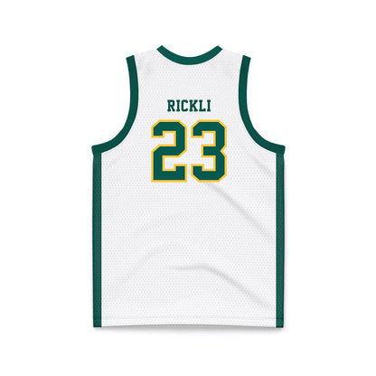 Wayne State - NCAA Women's Basketball : Aj Rickli - White Basketball Jersey-1