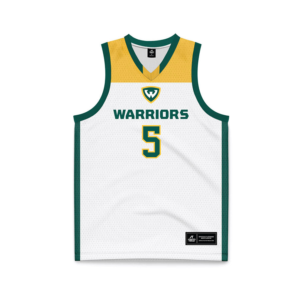 Wayne State - NCAA Women's Basketball : Komara Sylvester - White Basketball Jersey-0
