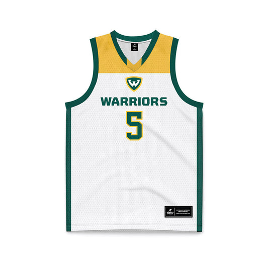 Wayne State - NCAA Women's Basketball : Komara Sylvester - White Basketball Jersey-0