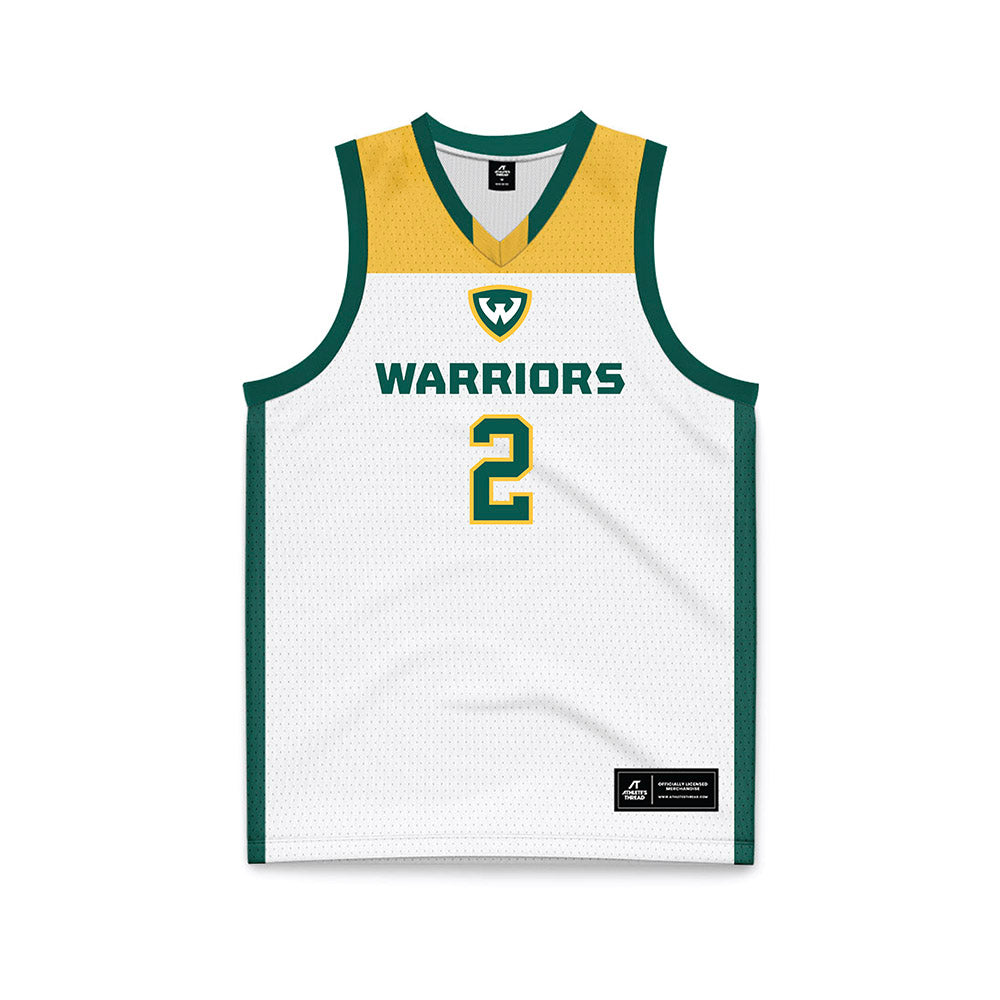 Wayne State - NCAA Women's Basketball : Maddy Benard - White Basketball Jersey-0