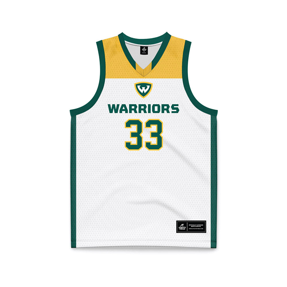 Wayne State - NCAA Women's Basketball : Alexis Boyke - White Basketball Jersey-0