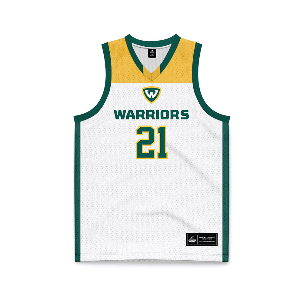 Wayne State - NCAA Women's Basketball : McKenna Ferguson - White Basketball Jersey-0