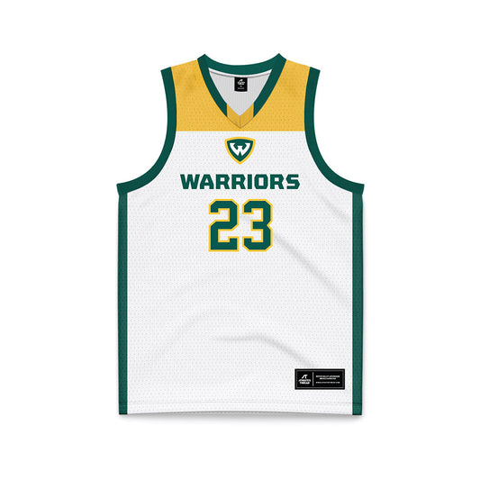 Wayne State - NCAA Women's Basketball : Aj Rickli - White Basketball Jersey-0