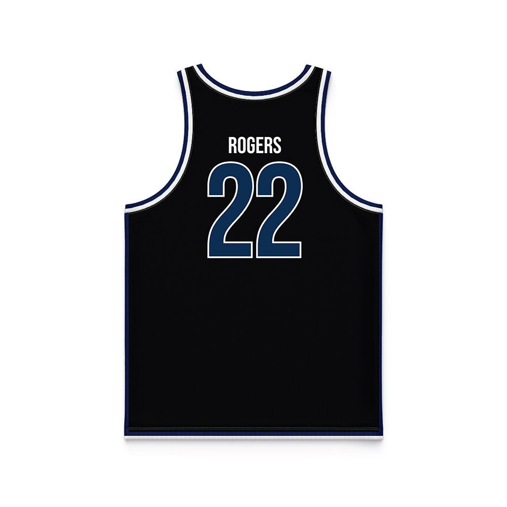 MSMU - NCAA Men's Basketball : Noah Rogers - Black Basketball Jersey-1