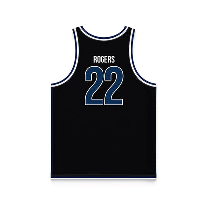 MSMU - NCAA Men's Basketball : Noah Rogers - Black Basketball Jersey-1