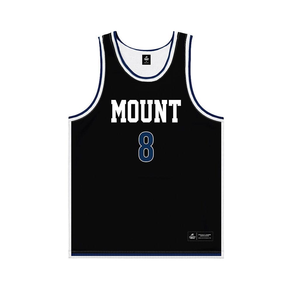 MSMU - NCAA Men's Basketball : Justin May - Black Basketball Jersey-0