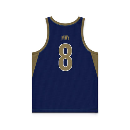 MSMU - NCAA Men's Basketball : Justin May - Navy Basketball Jersey-1